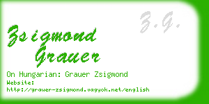 zsigmond grauer business card